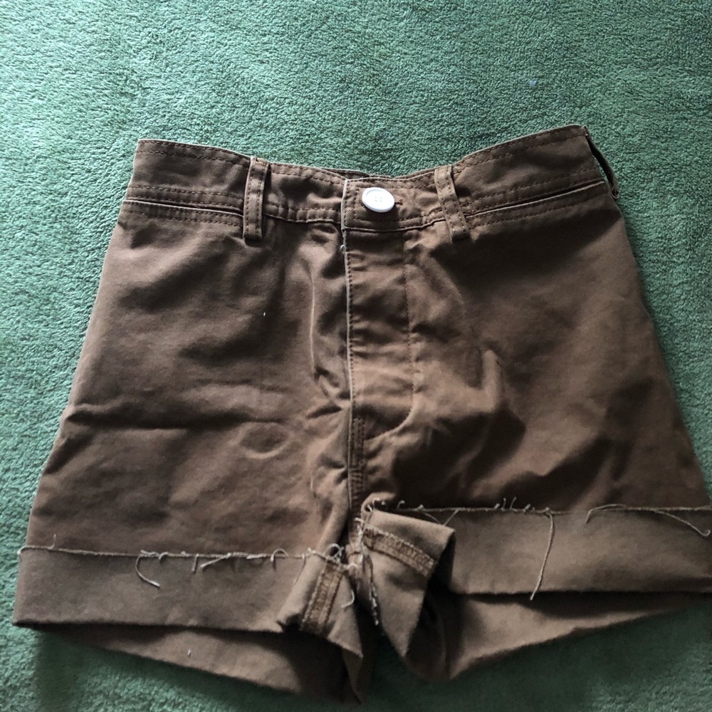 brown urban outfitters shorts, size 24